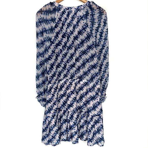 Velvet by Graham & Spencer Leah Blue Tie Dye Long Sleeve Peasant Dress Size M - Picture 10 of 15